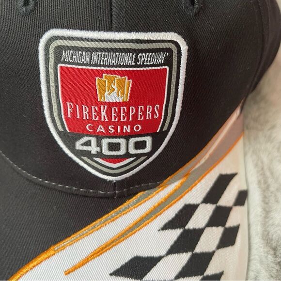 NWT NASCAR FireKeepers Casino 400 Black Cap / Hat - Picture 2 of 8